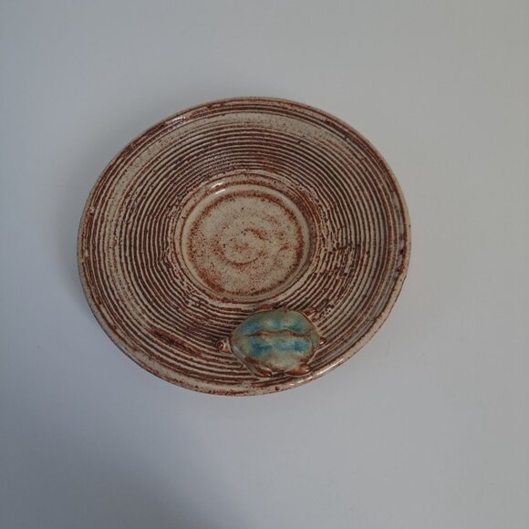 Handcrafted Ceramic Square Cup Saucer Set With Textured Design - Picture 10 of 15